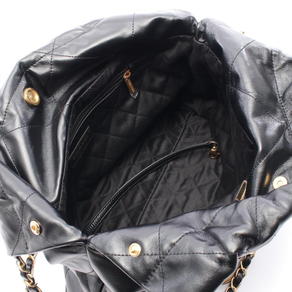 Chanel Matelasse Shoulder Bag Calfskin Leather Black - Picture 3 of 6